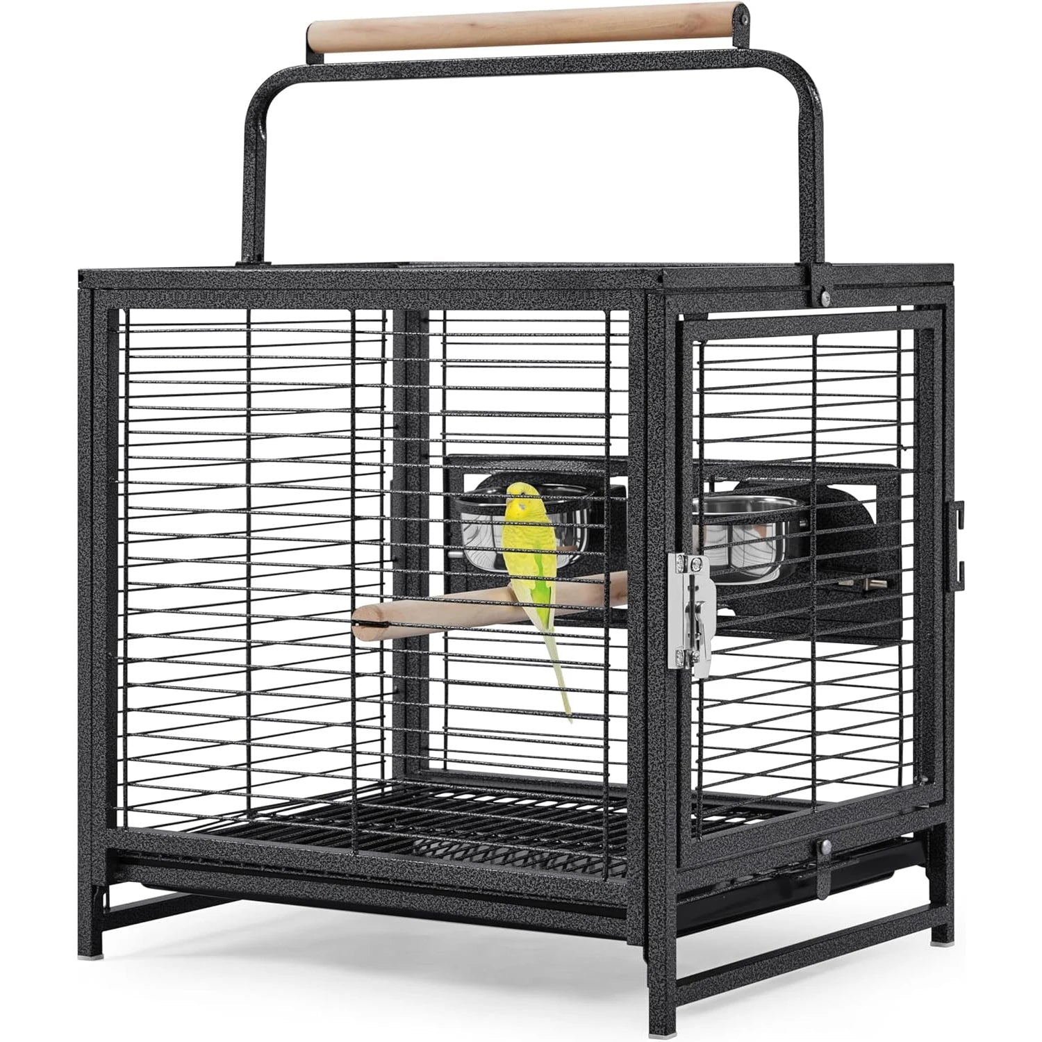 Small Bird Cage Lightweight Metal Portable for Travel