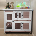 Rabbit Cage Indoor Outdoor with Casters