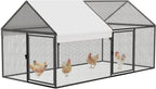 Metal Chicken Coop  Chicken Run with Waterproof Cover