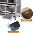 Rabbit Cage Indoor Outdoor with Casters